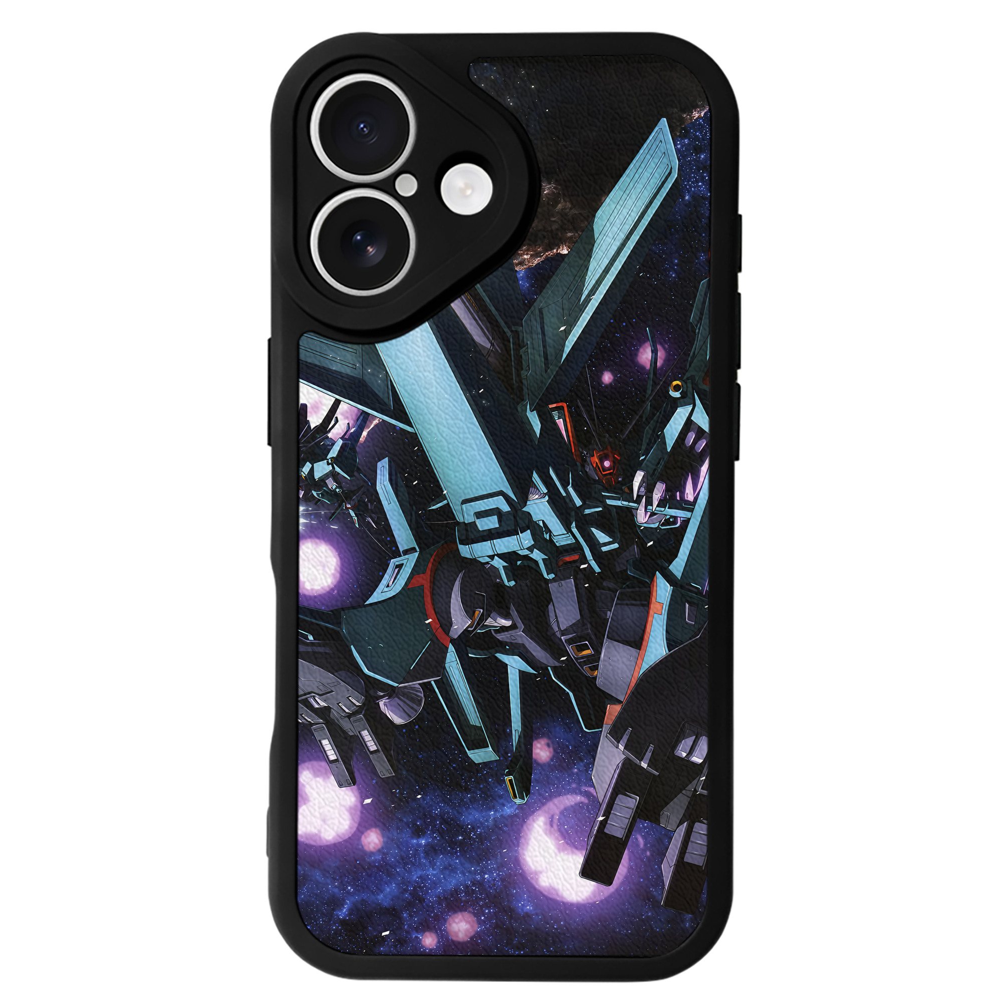 （画像用） 機動戦士ガンダム Mobile Suit Gundam 【iPhone 16シリーズ対応】シリコンスマホケース（レザー調） 材質：シリコン